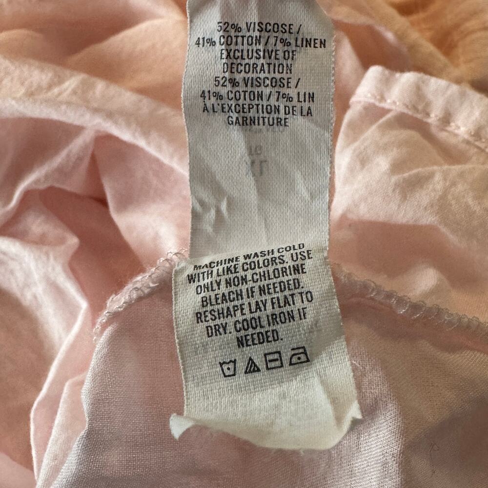 Aerie X-Large Maxi Dress V-Neck Lined Adjustable Spaghetti Straps Textured Pink - Picture 11 of 11